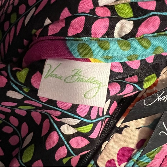VERA BRADLEY VaVa Bloom 2012 Checkpoint Friendly Laptop Bag Pink Blue Floral Y2K - Picture 14 of 15